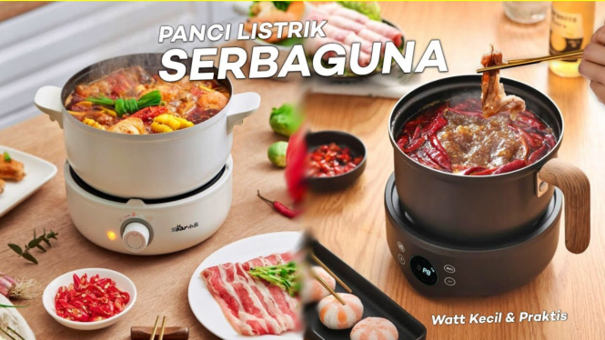 5 Pilihan Terbaik Panci Listrik Serbaguna Terbaik 2025, Watt Kecil Dan Praktis!
