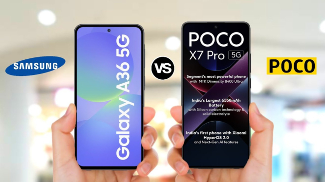 Perbandingan Spesifikasi Samsung Galaxy A36 vs POCO X7 Pro: Mana yang Lebih Unggul?