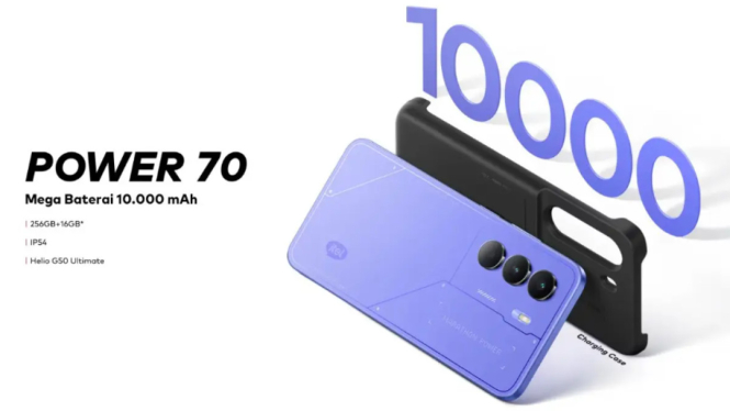 Itel Power 70 Resmi Dirilis di Indonesia, Baterai 10.000mAh Siap Tandingi Ponsel Mahal!