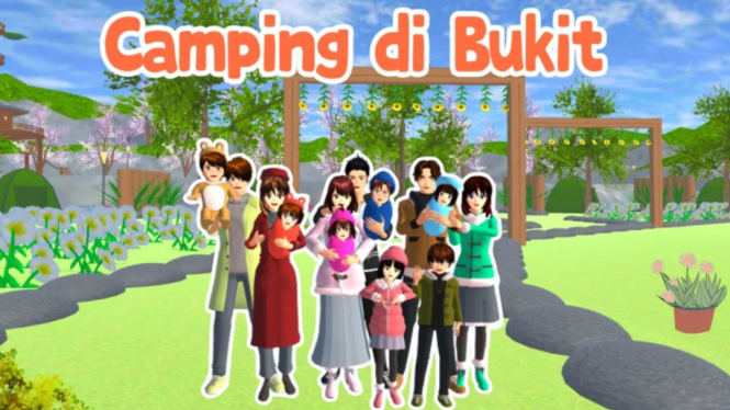 Panduan Lengkap Camping dan Glamping di Bukit di Sakura School Simulator