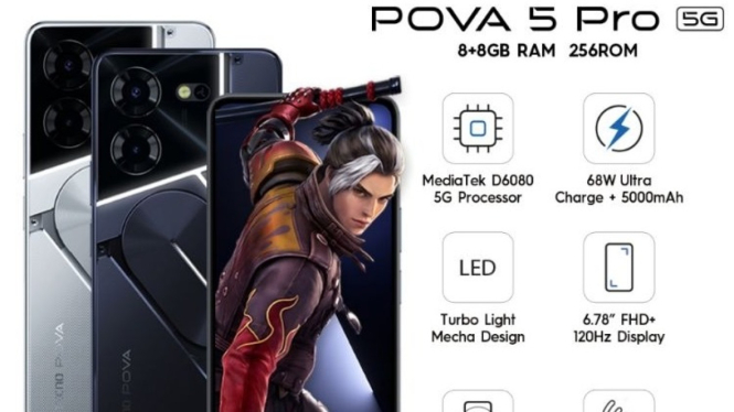 Rekomendasi HP TECNO Pova Paling Dicari 2025, Gaming Ngebut Harga Rp 1 Jutaan!