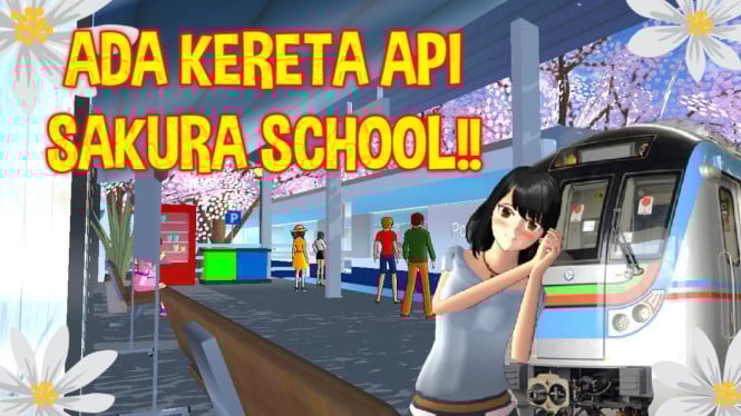 Kereta Api di Sakura School Simulator