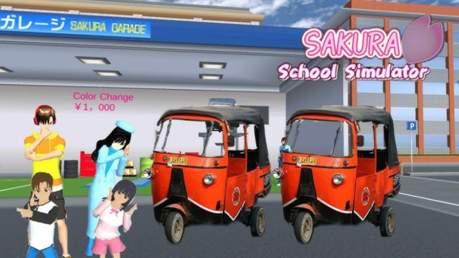 Bajaj di Sakura School Simulator