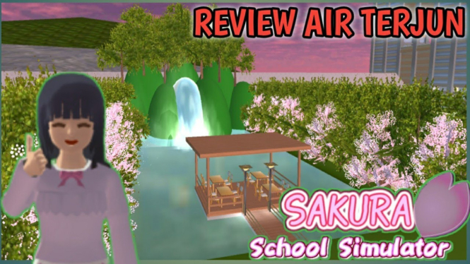 Air Terjun Tersembunyi di Sakura School Simulator