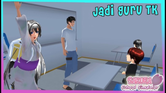 Guru TK di Sakura School Simulator