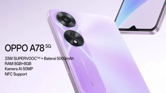 Oppo A78 5G: Desain Elegan