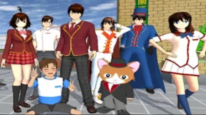 Origami Keren di Sakura School Simulator