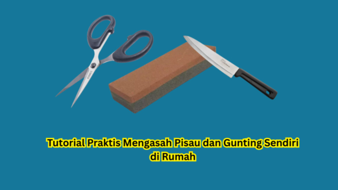 Tutorial Praktis Mengasah Pisau dan Gunting Sendiri di Rumah