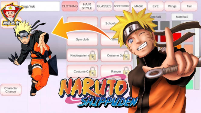 Naruto Shippuden di Sakura School Simulator