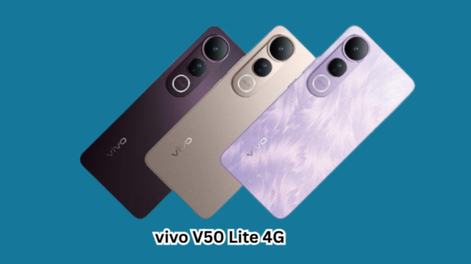 vivo V50 Lite 4G: Smartphone Rp3 Jutaan dengan Bodi Tangguh dan Baterai Besar
