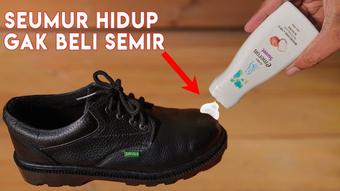 Hemat Waktu dan Uang! Begini Cara Mengilapkan Sepatu Kulit Pakai Handbody Lotion