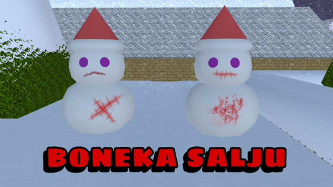 Boneka Salju di Sakura School Simulator