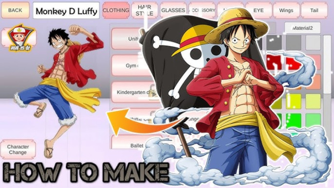 One Piece di Sakura School Simulator