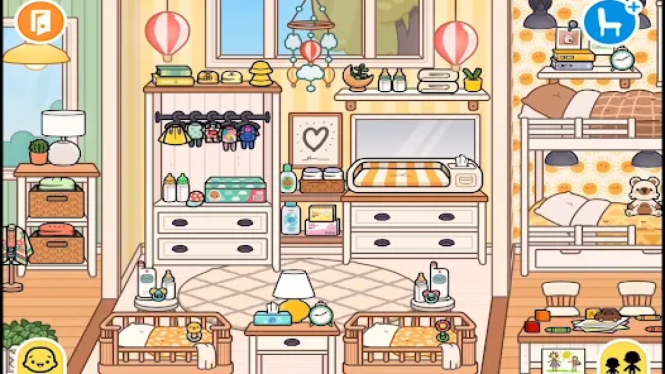 Membuat Kamar Anak Estetik di Toca Life