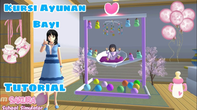Taman Bermain Balita Lucu di Sakura School Simulator