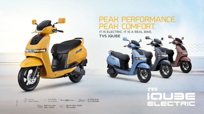 TVS iQube S: Skuter Listrik Canggih dan Hemat Biay