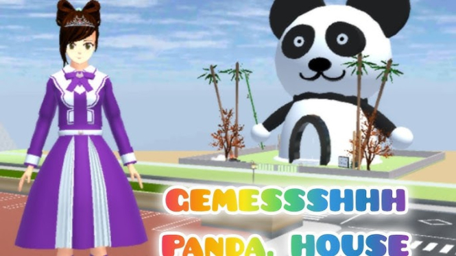 Bikin Rumah Panda Super Gemas di Sakura School Simulator