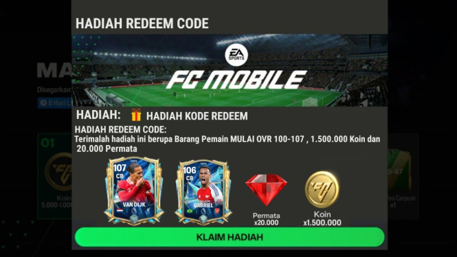 Kode Redeem FC Mobile