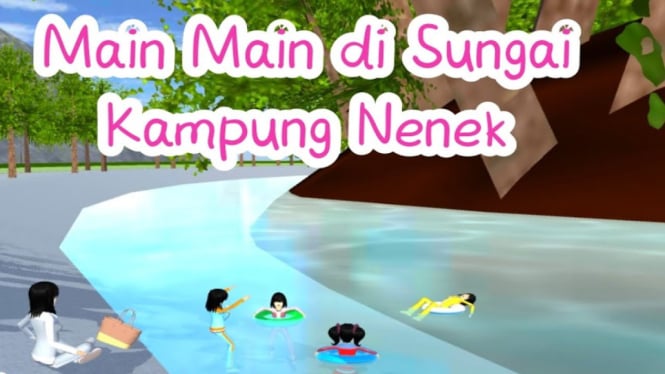 Sungai di Sakura School Simulator