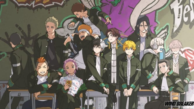 Wind Breaker S2 Eps 7: Sakura Beraksi di Tengah Perang Malam Roppo Ichiza vs Gravel