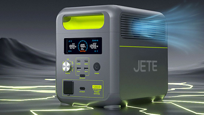 Power Station JETE PS1200 dengan Kapasitas Daya Hingga 1200W, Solusi Cerdas Ketika Mati Lampu!