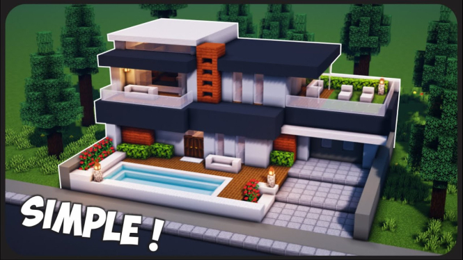Rumah Mewah di Minecraft