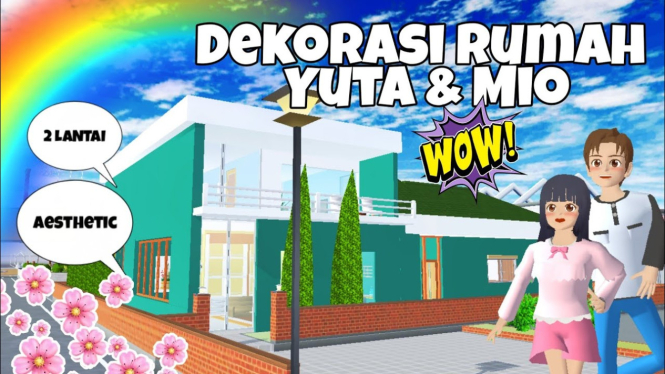 Rumah Yuta dan Mio Sakura School Simulator
