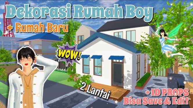 Rumah Boy Paling Keren di Sakura School Simulator