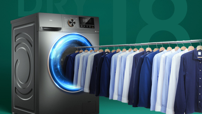 Keunggulan Mesin Cuci TCL TWD105-C22DG Dengan Teknologi Pengering Cepat dan Steam Wash
