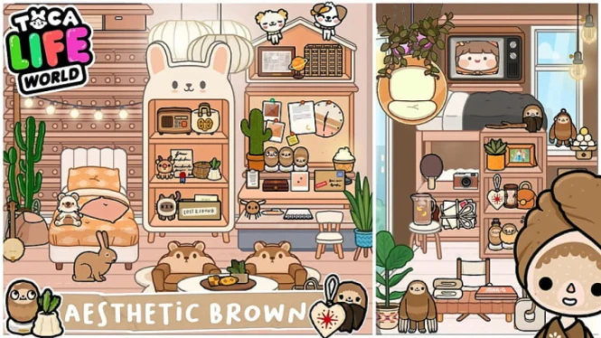 Rumah Mewah Estetik di Toca Life World