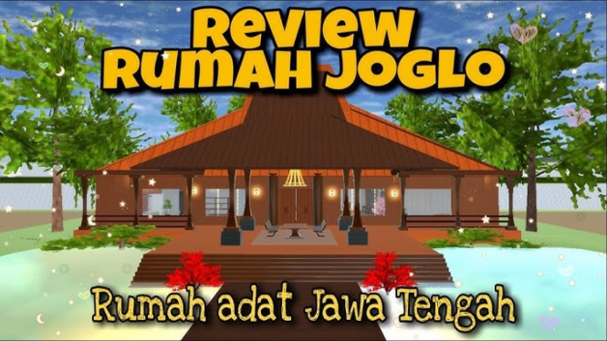Rumah Joglo Klasik di Sakura School Simulator
