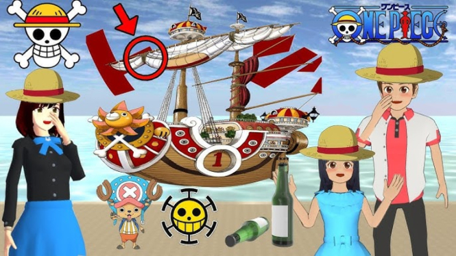 Nami One Piece di Sakura School Simulator