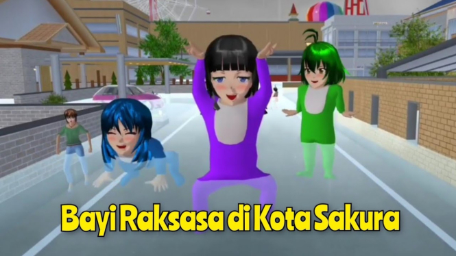 Membuat Bayi Raksasa di Sakura School Simulator
