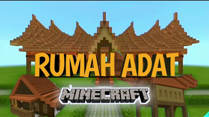 Rumah Adat Indonesia di Minecraft