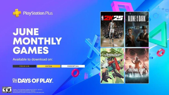 Daftar Game Gratis PS Plus Juni 2025