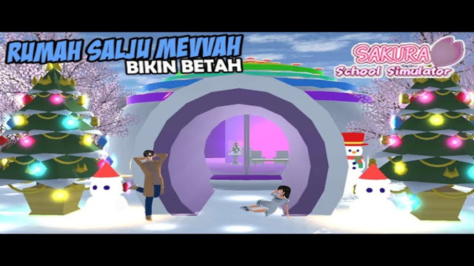 Salju Paling Keren di Sakura School Simulator