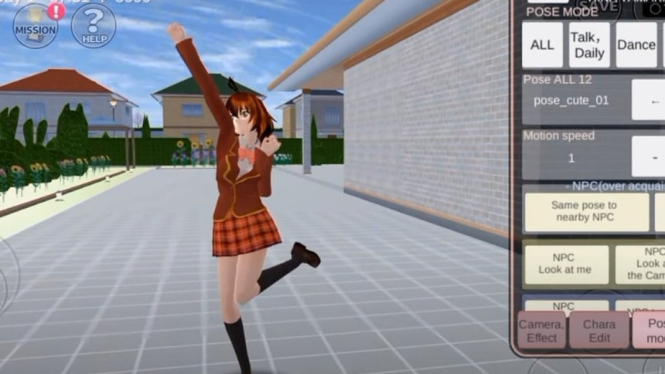 Sakura School Simulator Lebih Seru dengan 10 Pose Dance Baru oleh Ichal Korg!