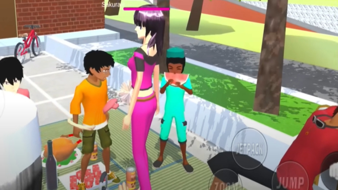 Rumah Denis Dontol di Sakura School Simulator