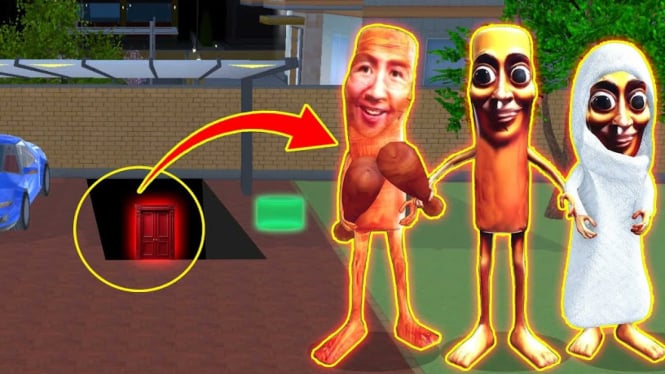 Tung Tung Tung Sahur di Sakura School Simulator