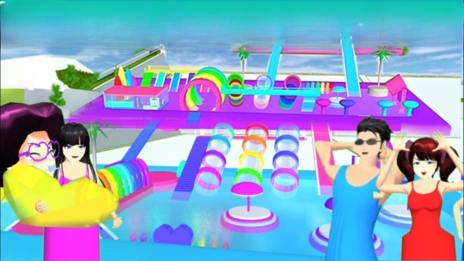 Cara Berenang di Sakura School Simulator