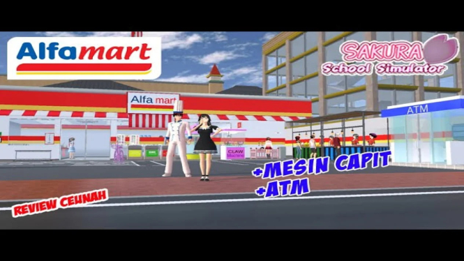 Alfamart dan Indomaret Sakura School Simulator,