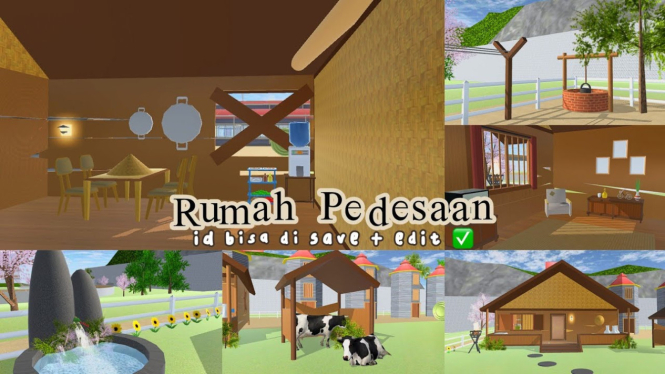 Rumah Pedesaan di Sakura School Simulator