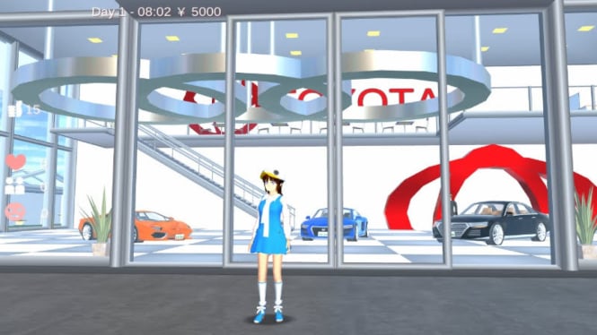 Dealer Mobil Paling Keren di Sakura School Simulator