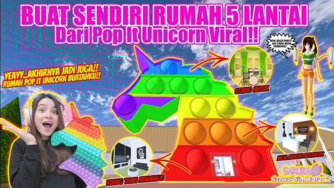 Panduan Lengkap Bikin Konten Seru di Rumah Pop It Unicorn Sakura School Simulator: Viral & Estetik Abis!