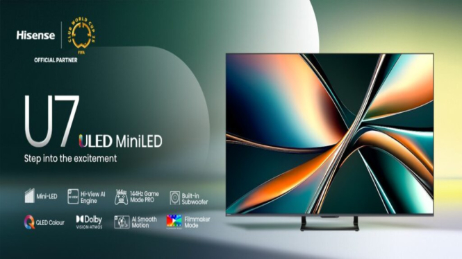 Hisense resmi meluncurkan TV Mini-LED terbaru seri U7Q