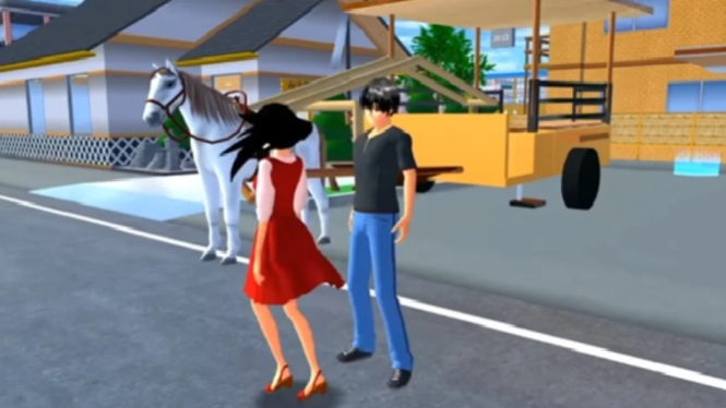 Delman Hias di Sakura School Simulator