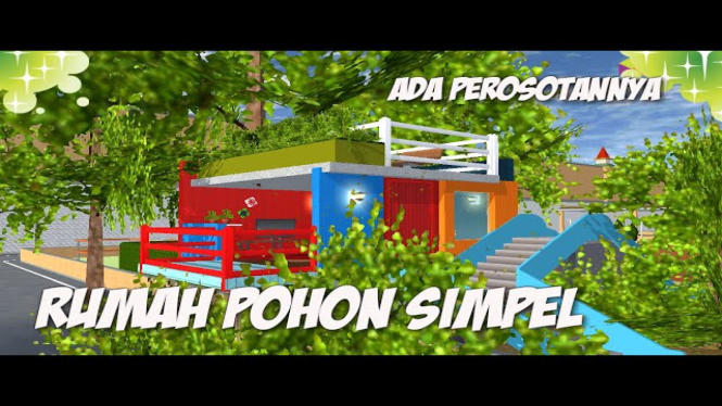 Rumah Pohon Besar di Sakura School Simulator