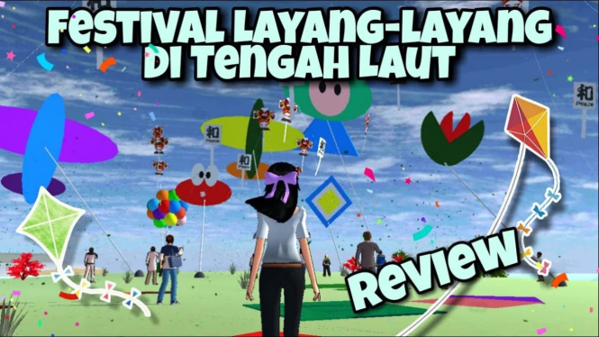 Layang-Layang di Sakura School Simulator