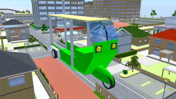 Becak Motor di Sakura School Simulator