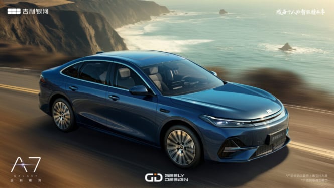 Geely Galaxy A7 Resmi Meluncur: Sedan Hybrid Futuristik